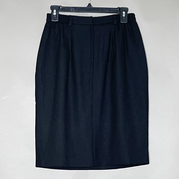 Talbots | Black Pure Wool Skirt | Made in USA Size 6 - Picture 8 of 9